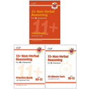 CGP 11+ Non-Verbal Reasoning for GL Assessment 3 Books set (11+ GL Non-Verbal Reasoning Study Book, Practice Book (Ages 10-11) & 10-minute Tests (Ages 10-11) Book 1)