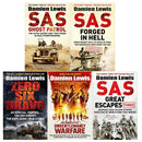 Damien Lewis 5 Books Collection Set (The Ministry of Ungentlemanly Warfare, SAS Great Escapes Three, SAS Forged in Hell, SAS Ghost Patrol, Zero Six Bravo)