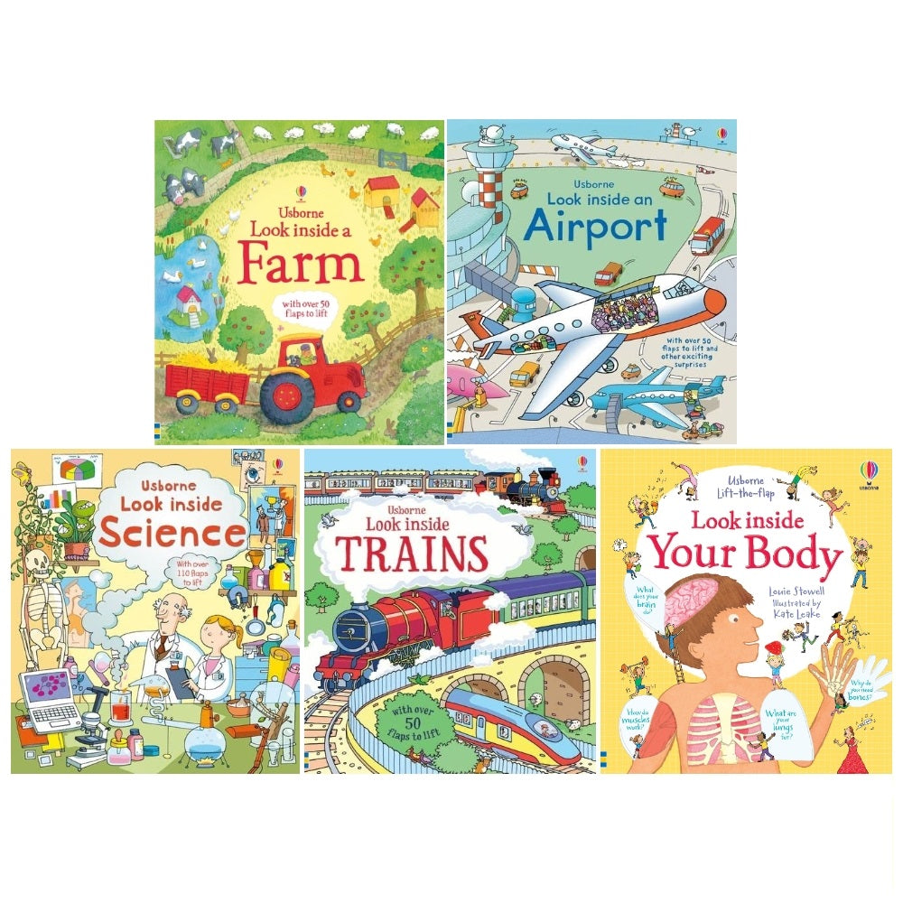 Usborne Look Inside Collection 4 Books Set