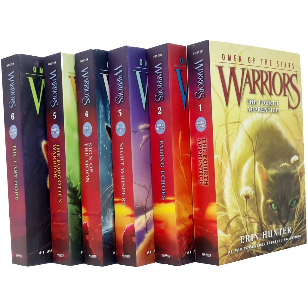 Warrior Cats Series 4 Omen of the Stars - 6 Books Collection Set By Er