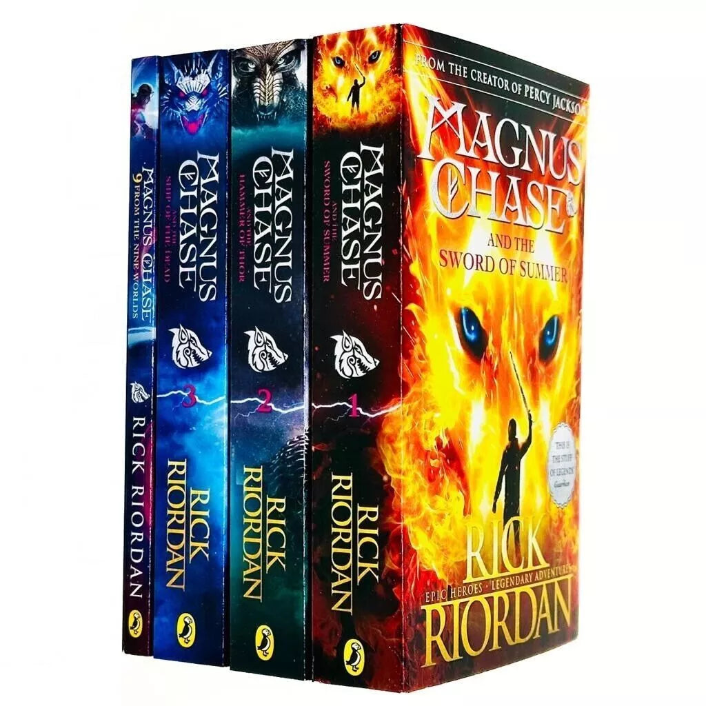 Trials of Apollo & Magnus Chase 9 Book Set by Rick Riordan – Mythology
