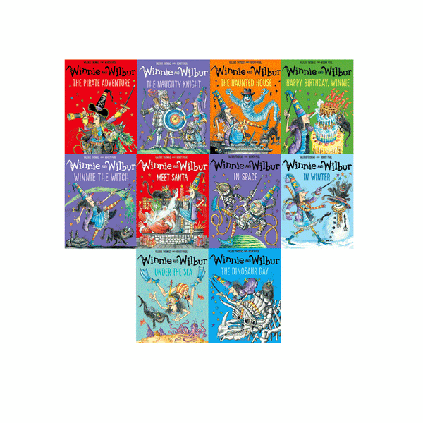 Winnie And Wilbur Collection 10 Books Set By Valerie Thomas  Winnie The Witch The Naughty Knight U..