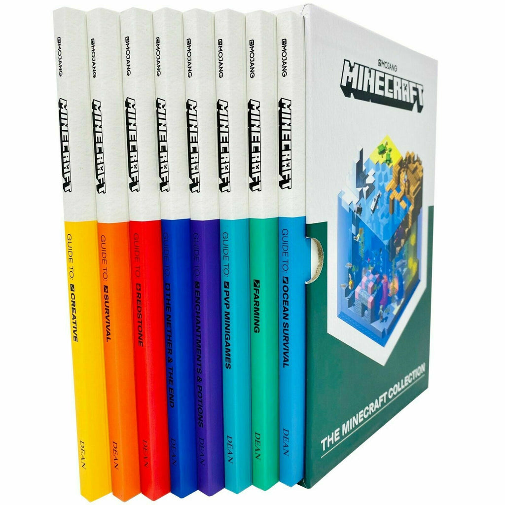 Minecraft: Minecraft: Guide Collection 4-Book Boxed Set (Updated) :  Survival (Updated), Creative (Updated), Redstone (Updated), Combat  (Hardcover) 