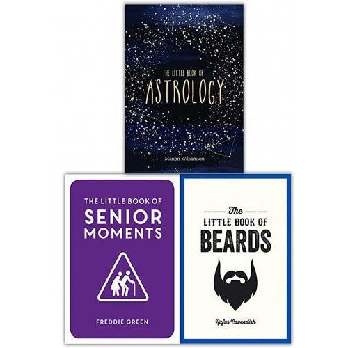 ["9789526532158", "Adult Books", "Astrology", "Beards", "cl0-VIR", "Family and Lifestyle", "Retirement", "Science", "Senior", "Senior Moments", "Space Books", "Stars", "The Little Book Collection 3 Books Set", "The Little Book Of Astrology", "The Little Book Of Beards", "The Little Book Of Senior Moments"]