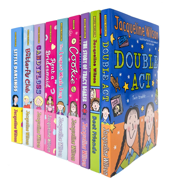 Jacqueline Wilson 9 Books Collection Set (Double Act, Candyfloss, Cookie, Little Darlings, Best Friends, The Butterfly Club and MORE)