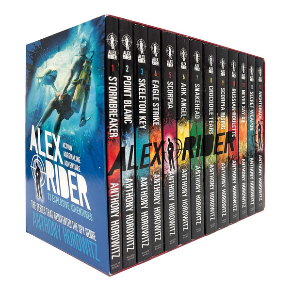 アレイスタークロウリTHEEQUINOX、DROPSゲーティア洋書希少 Alex Rider 12 Books Collection Set (alex rider books)
