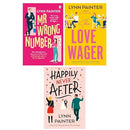 Lynn Painter Collection 3 Books Set (Mr Wrong Number, The Love Wager and Happily Never After)