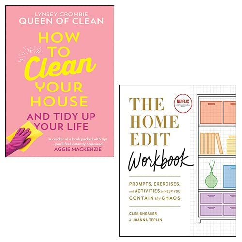 How To Clean Your House [Hardcover], The Home Edit Workbook 2 Books Collection Set