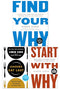 Start with Why Series 3 Books Collection Set (Find Your Why, Start With Why and Leaders Eat Last)