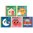 Peekaboo Series 5 Books Collection Set (House, Sun, Moon, Love and Car) by Camilla Reid & Illustrated by Ingela P Arrhenius