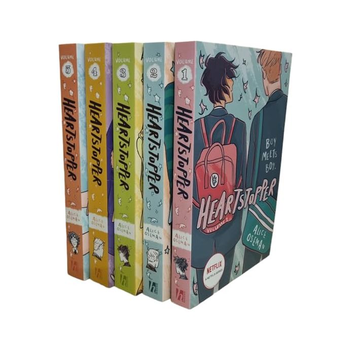 Heartstopper Series Volume 1-4 & Heartstopper Yearbook
