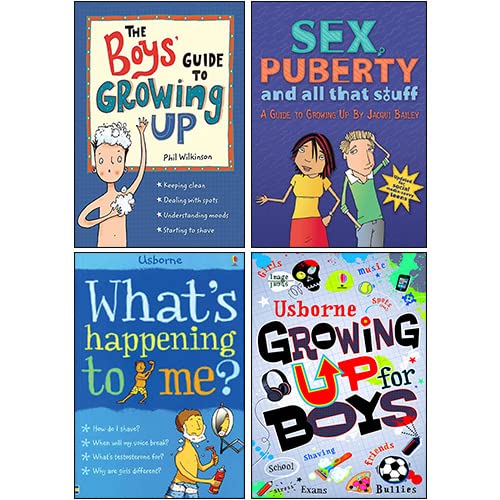 The Boys' Guide to Growing Up, Sex, Puberty, and All That Stuff, Growing Up for Boys, What's Happening to Me?: Boys Edition 4 Books Collection Set