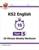 CGP KS2 Year 5 10-Minute Weekly Workout Bundle – Ages 9-10 (Maths, English, Arithmetic, Spelling and Vocabulary)