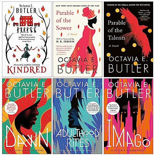 Octavia E. Butler Collection 6 Books Set (Kindred, Parable of the Sower, Parable of the Talents, Dawn, Adulthood Rites, Imago)