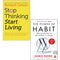 Stop Thinking Start Living By Richard Carlson & The Power of Habit 2 Books Collection Set