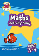 CGP Preschool Activity Book Bundle – Age 3-4 (Phonics, Writing, Reading, Maths, Counting, Numbers 0-10)