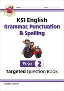 CGP KS1 Year 2 Workbook Bundle – Ages 6-7 (Grammar Punctuation and Spelling, Reading Comprehension, Handwriting, Maths)