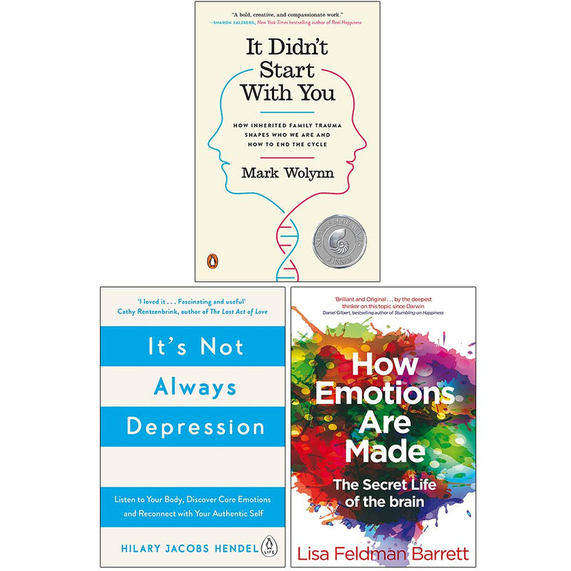 ["9789123963225", "Family & Lifestyle Depression", "Family & Lifestyle Self Help", "Health", "Hilary Jacobs Hendel", "How Emotions Are Made The Secret Life Of The Brain", "It Didn't Start With You: How inherited family trauma shapes who we are and how to end the cycle", "It's Not Always Depression", "It's Not Always Depression by Hilary Jacobs Hendel", "Lisa Feldman Barrett", "Mark Wolynn", "Popular medicine", "Popular medicine & health", "Psychological Schools of Thought"]