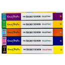 Enid Blyton The Secret Seven 15 Story Collection in 5 Books Set (The Secret Seven, Adventure, Well Done, on the Trail, Go Ahead, Good Work, Win Through, Three Cheers, Mystery & More)