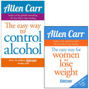 Allen Carr 2 Book Set – The Easy Way to Control Alcohol & The Easy Way for Women to Lose Weight