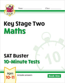 CGP KS2 Year 6 SAT Buster 10-Minute Tests Bundle – Ages 10-11 (English Grammar Punctuation and Spelling, English Reading, Maths, Maths Problem Solving)