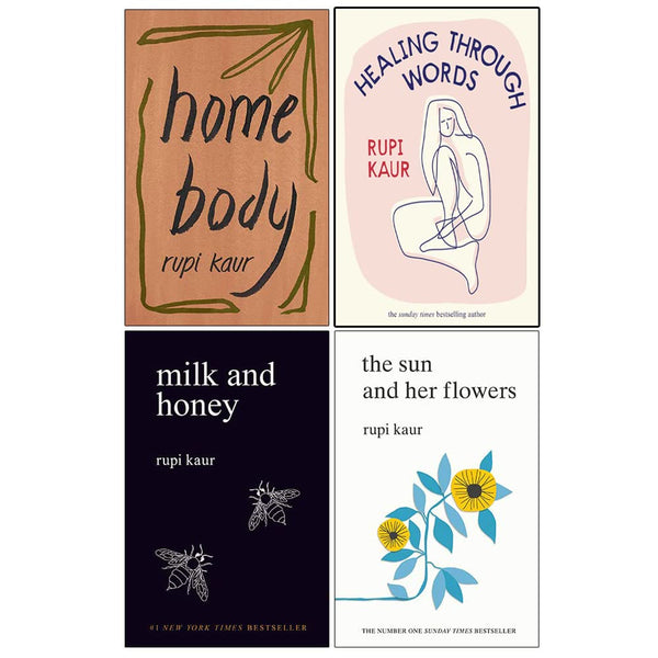 Rupi Kaur Collection 3 Books Set (Home Body Milk and Honey Sun and Her  Flower 