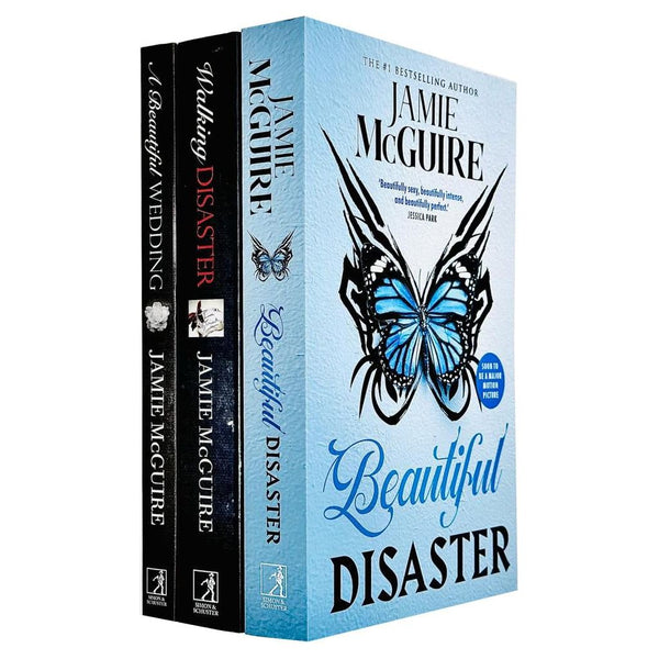 Jamie McGuire Beautiful Series Collection 3 Books Set (Beautiful Disaster, Walking Disaster, A Beautiful Wedding)