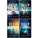 A John McCready Thriller Series 1-4 Books Collection Set By Mike Seares (Deep Steal, Deep Impact, Deep Hostage and Deep Control)