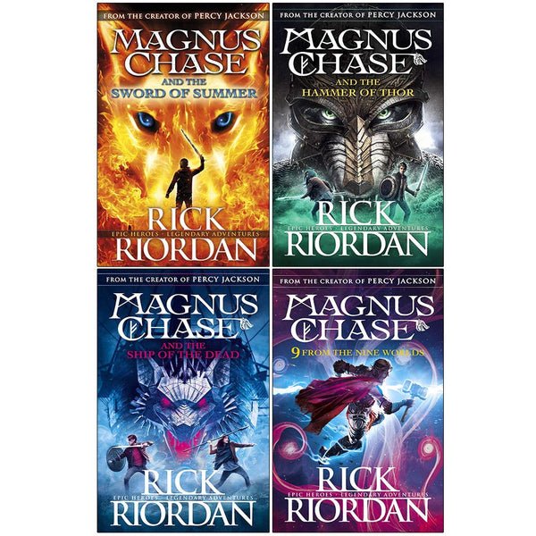 Magnus Chase and the Gods of Asgard 4 Books Collection Set by Rick Riordan - Book 1-4