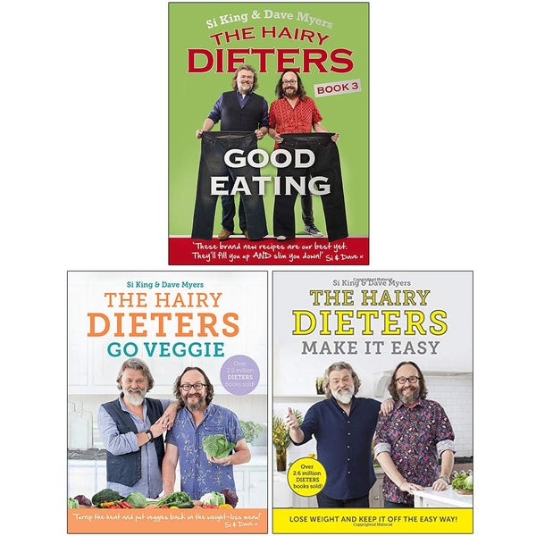 The Hairy Dieters Collection 3 Books Set By Hairy Bikers (Good Eating, Go Veggie, Make It Easy)
