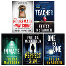 Freida McFadden Collection 5 Books Set (The Housemaid Is Watching, The Teacher, The Inmate, The Perfect Son and One by One)
