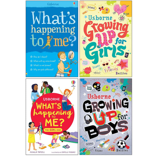 What's Happening to me Growing up for Boys and Girls Collection 4 Books Set