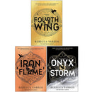 The Empyrean Series Collection 3 Books Set By Rebecca Yarros (Fourth Wing, Iron Flame and Onyx Storm)