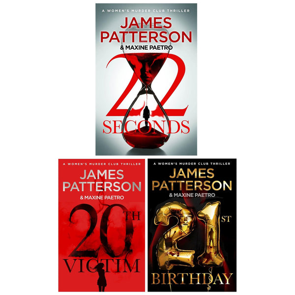 Women's Murder Club Series by James Patterson 3 Books Collection Set (20th Victim, 21st Birthday, 22 Seconds)