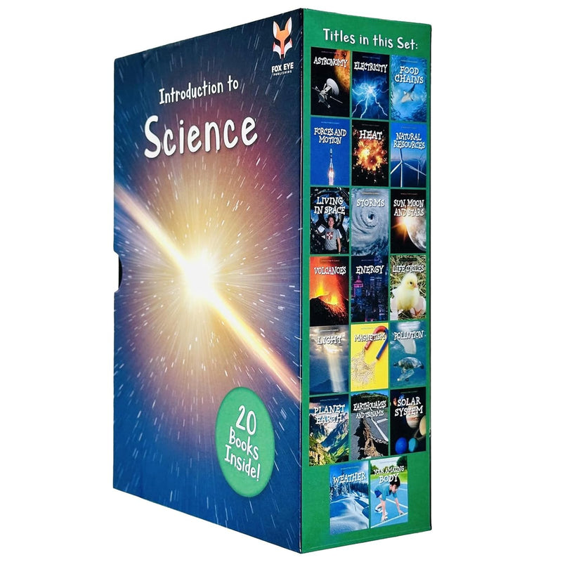 ["9789124247676", "children educational books", "childrens books", "Childrens Books (7-11)", "Childrens Educational", "Earthquakes and Tsunamis", "educational book", "educational books", "educational resources", "Electricity", "Energy", "Food Chains", "Forces and Motion", "fox eye", "fox eye publishing", "Heat", "introduction to", "introduction to science", "introduction to science series", "introduction to series", "jasmine brooke", "jasmine brooke books", "jasmine brooke collection", "jasmine brooke set", "Life Cycles", "Living in Space", "Magnetism", "Moon and Stars", "Natural Resources", "non fiction for children", "Science", "Science books", "science for children", "Solar System", "Storms", "Sun", "Sun Moon and Stars", "Volcanoes", "Your Amazing Body"]