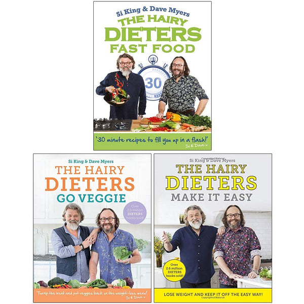 The Hairy Dieters Collection 3 Books Set (Fast Food, Go Veggie, Make It Easy)