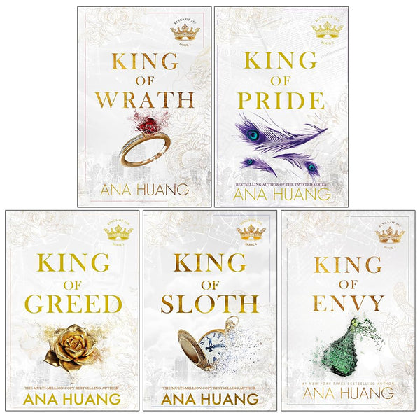 Kings of Sin Series 5 Books Collection Set By Ana Huang (King of Wrath, King of Pride, King of Greed, King of Sloth and King of Envy)