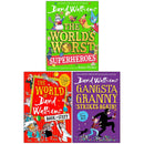 David Walliams Collection 3 Books Set (The World's Worst Superheroes, The World of David Walliams Book of Stuff and Gangsta Granny Strikes Again!)