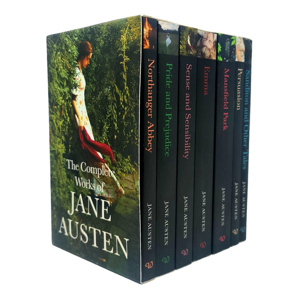 The Complete Works of Jane Austen 7 Books Collection Box Set (Sandition and Other Tales, Sense and Senesibility, Pride and Prejudice, Persuasion, Emma & More)