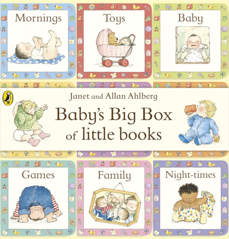 ["9780141356488", "A Big Box of Little Books", "allan ahlberg", "baby", "Baby and Toddler", "Baby and Toddlers books", "baby book", "baby books", "baby's big box of little books", "children early learning", "children early learning books", "Children's Early Learning Books on Numbers & Counting", "childrens books", "Childrens Books (0-3)", "Childrens Early Learning", "childrens early learning books", "early learning", "early learning books", "Early Learning for Children", "janet ahlberg", "little books"]