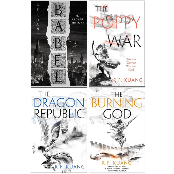 R.F. Kuang Collection 4 Books Set (Babel, The Poppy War, The Dragon Republic, The Burning God)