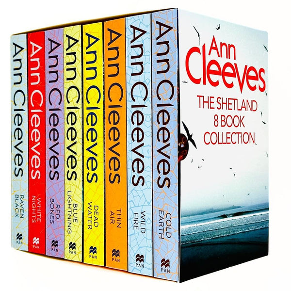 Ann Cleeves Shetland Series Collection 8 Books Set Book 1-8 Blue Lightning Raven Black White Night..