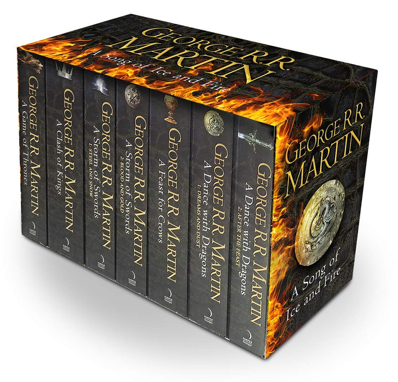 ["9780007477159", "a game of thrones", "a game of thrones book", "a game of thrones box set", "adult fiction", "Adult Fiction (Top Authors)", "blood and gold", "cl0-VIR", "clash of kings", "dance with dragons", "feast for crows", "game of thrones amazon", "game of thrones book", "game of thrones book series", "game of thrones netflix", "game of thrones series", "george martin game of thrones", "george r r martin", "steel and snow", "storm of swords"]