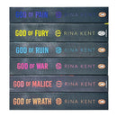 Legacy of Gods Series 6 Books Collection Set By Rina Kent (God of Pain, God of Fury, God of Ruin, God of War, God of Malice and God of Wrath)