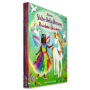 Usborne Sticker Dolly Dressing Unicorns Pack – 3 Sticker Books and Colouring Book, Over 400 Stickers, 24 Pages to Colour, Unicorn Activity Gift for Children