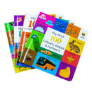 My First 100 Words Box Set 4 Board Books Collection Set (Words, Animals, Colours, Shapes and Numbers, Letters and Phonics)