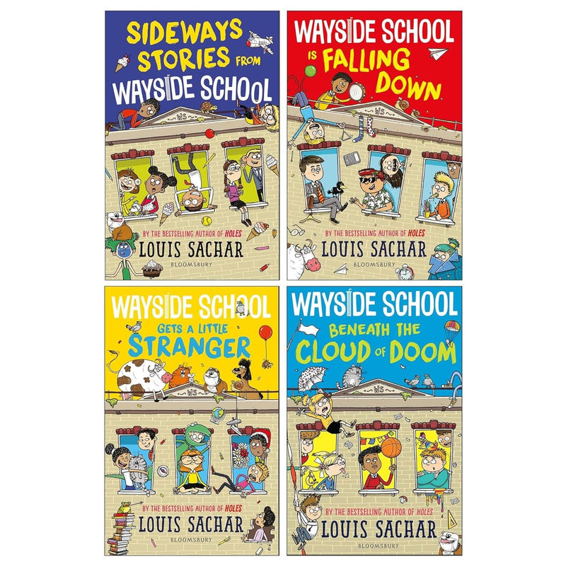 ["9780241659267", "Children Book", "children books", "children collection", "children humour", "children humour books", "childrens books", "Childrens Books (7-11)", "Humour", "Humour Books", "Humour For Children", "humourous fiction", "Louis Sachar", "Louis Sachar books", "Louis Sachar collection", "Louis Sachar series", "Louis Sachar set", "Louis Sachar wayside school", "School Beneath the Cloud of Doom", "Sideways Stories From Wayside School", "Wayside School", "Wayside School books", "Wayside School collection", "Wayside School Gets a Little Stranger", "Wayside School Is Falling Down", "Wayside School series", "Wayside School set"]