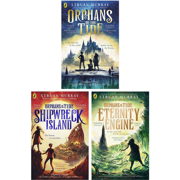 Orphans of the Tide Series 3 Books Collection Set by Struan Murray (Orphans of the Tide, Shipwreck Island & Eternity Engine)