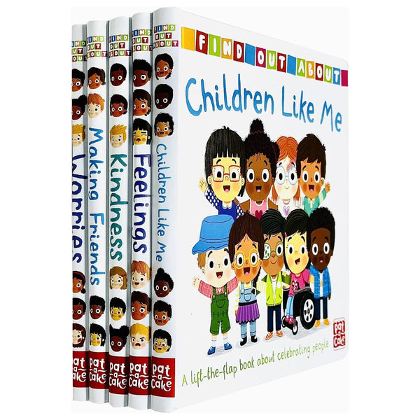 Find Out About Series 5 Books Collection Set (Feelings, Kindness, Making Friends, Children Like Me, Worries)