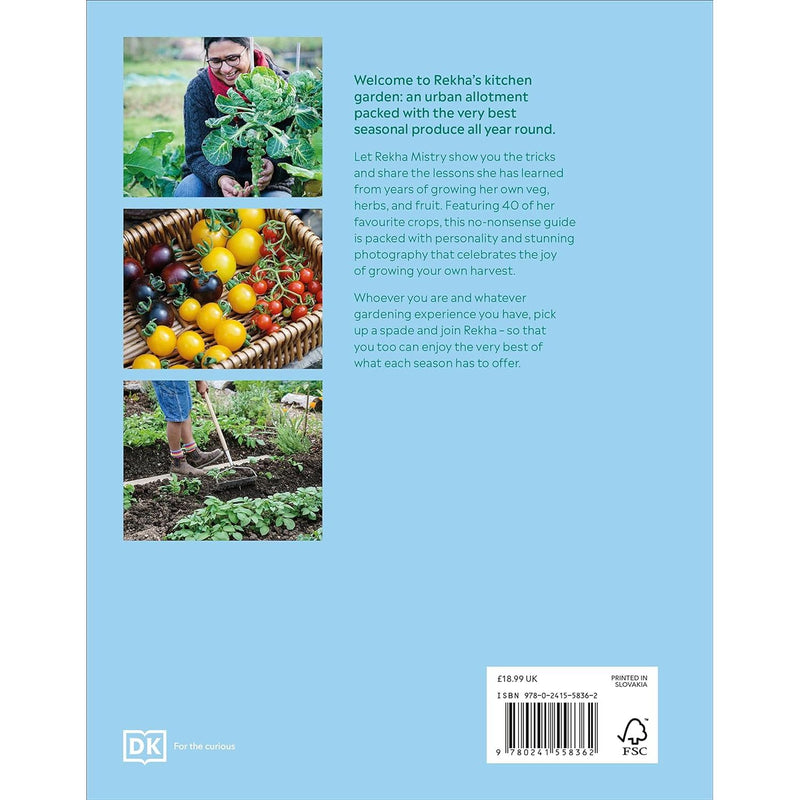 ["9780241558362", "Allotments", "Container Gardening", "Garden", "garden design", "garden design books", "garden planning", "garden planning books", "Garden Plants", "Gardening", "gardening book", "gardening books", "gardening guide", "Gardening: growing fruit & vegetables", "Gardens", "Gardens in Britain", "growing your own fruits", "growing your own herbs", "growing your own vegetables", "gudie to gardening", "Herb Gardening", "Home and Garden", "home garden books", "home gardening books", "house plant gardening", "House Plant Gardening book", "How to Garden", "indoor gardening", "Indoor Gardening book", "Kitchen Garden", "Landscape Gardening", "organic gardening", "Rekha Mistry", "Rekha's Kitchen Garden: Seasonal Produce and Home-Grown Wisdom from One Gardener's Allotment Year", "Rekhas Kitchen Garden", "the secret garden"]